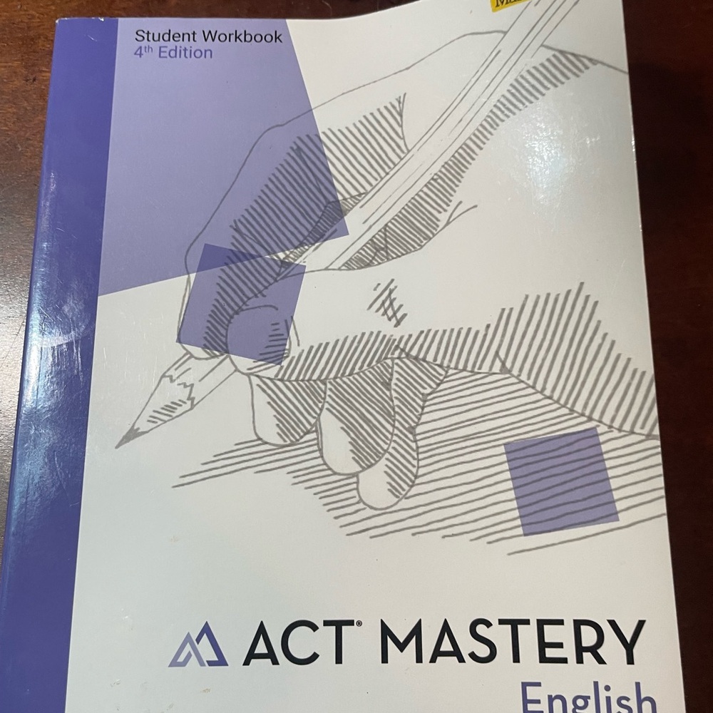 ACT Mastery English Student Prep Workbook 4th Edition 2019 | Unused